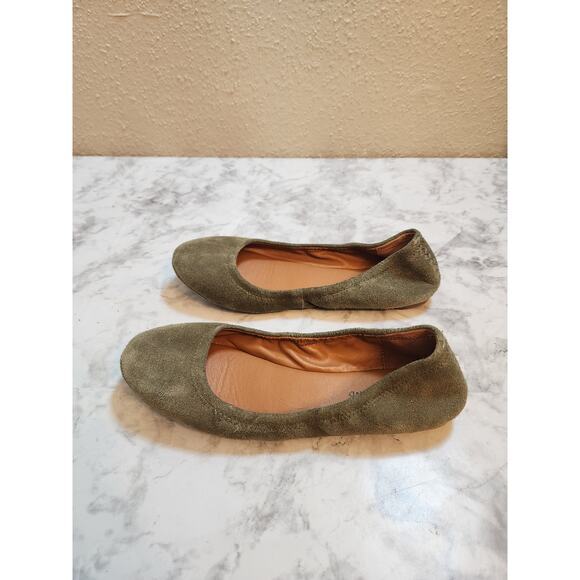 Lucky Brand Women's‎ Olive Green Erin Round Toe Ballet Flats Size 7.5 - Picture 4 of 7